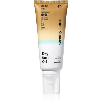 SeventyOne Dry Sun Oil SPF30 ulei uscat cu protecție solară pentru față, corp și păr - imagine 2
